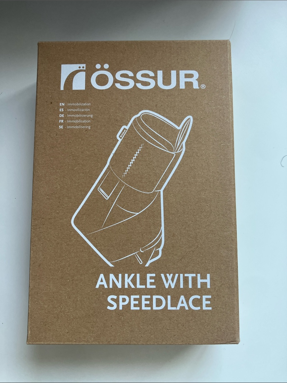 Ankle Brace with Speedlace - Black size small